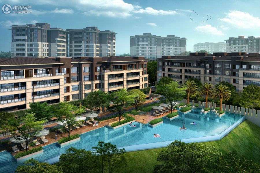万科悦湾鸟瞰图