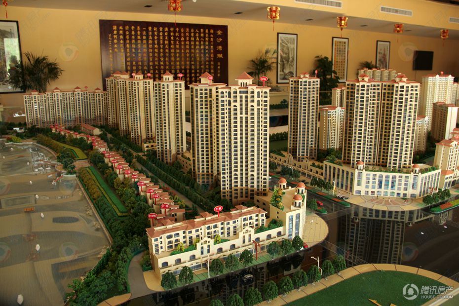 金沙湾沙盘实景图