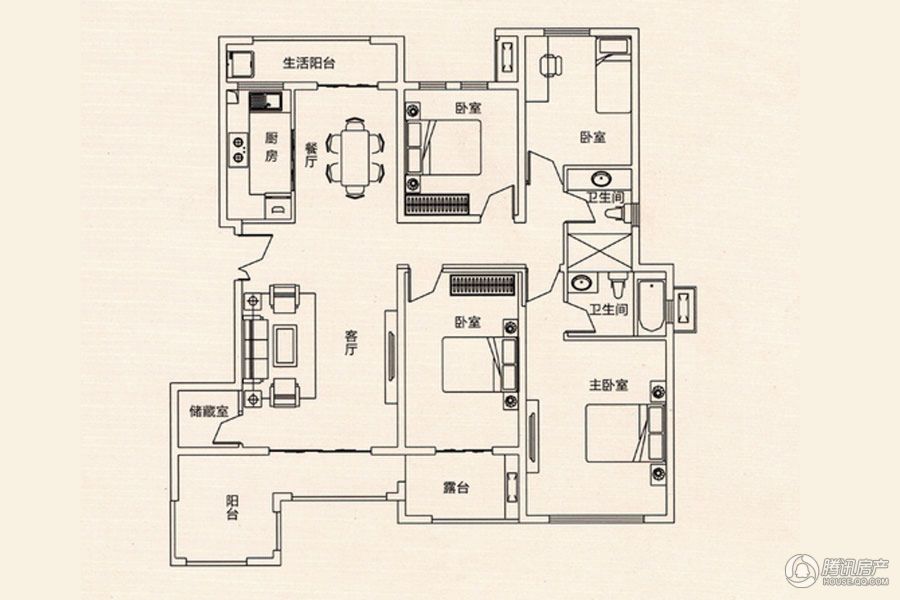 > 锦绣公馆户型图