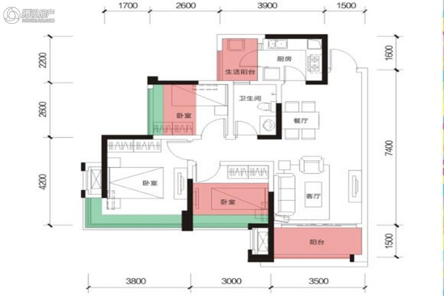 > 保利叶语户型图