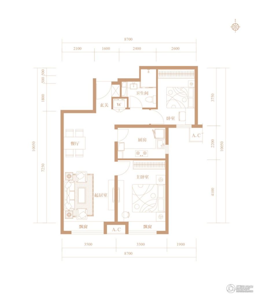 > 京投发展万科西华府户型图