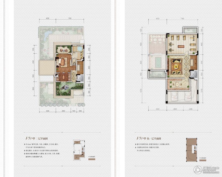 万科江樾 a2户型:套内200平米,建面:208平米,实得506平米,赠送率153%