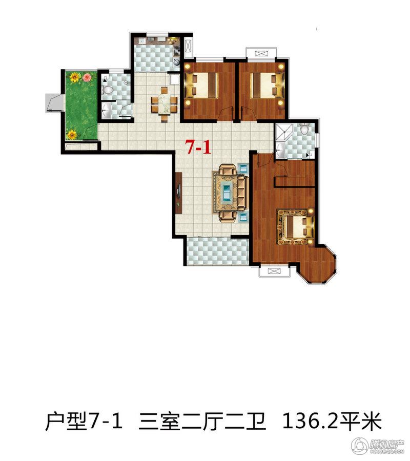 > 西城国际户型图