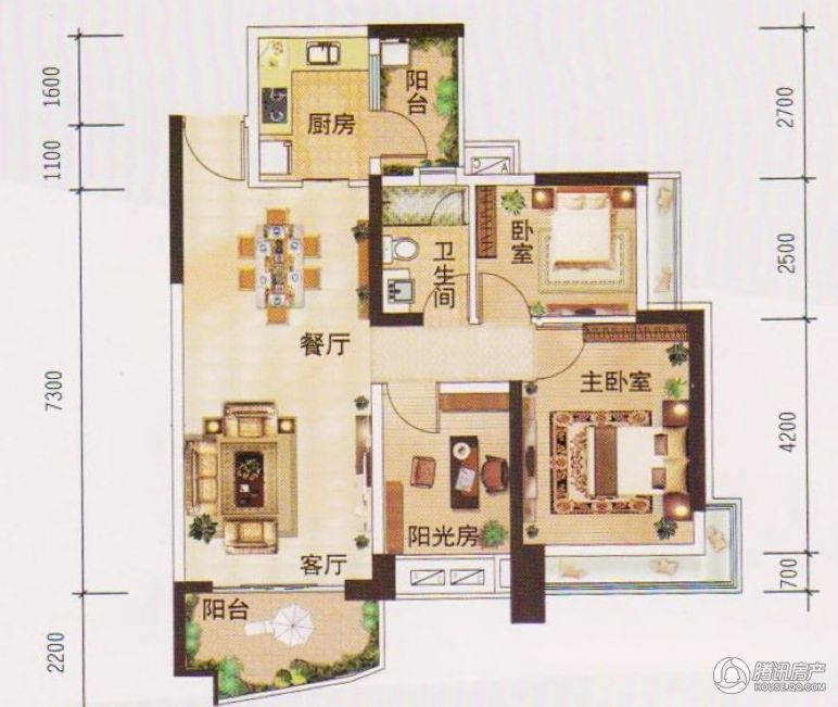 > 雅居乐御景名门户型图