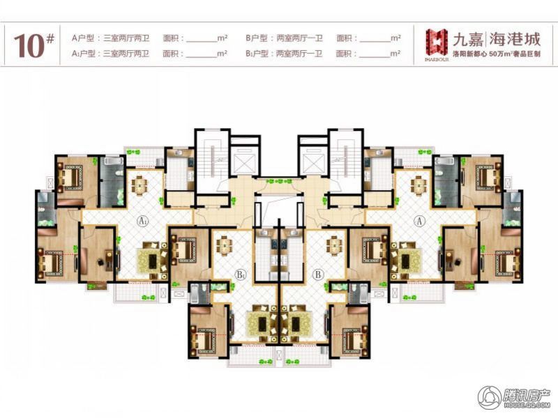 10#楼楼层平面图