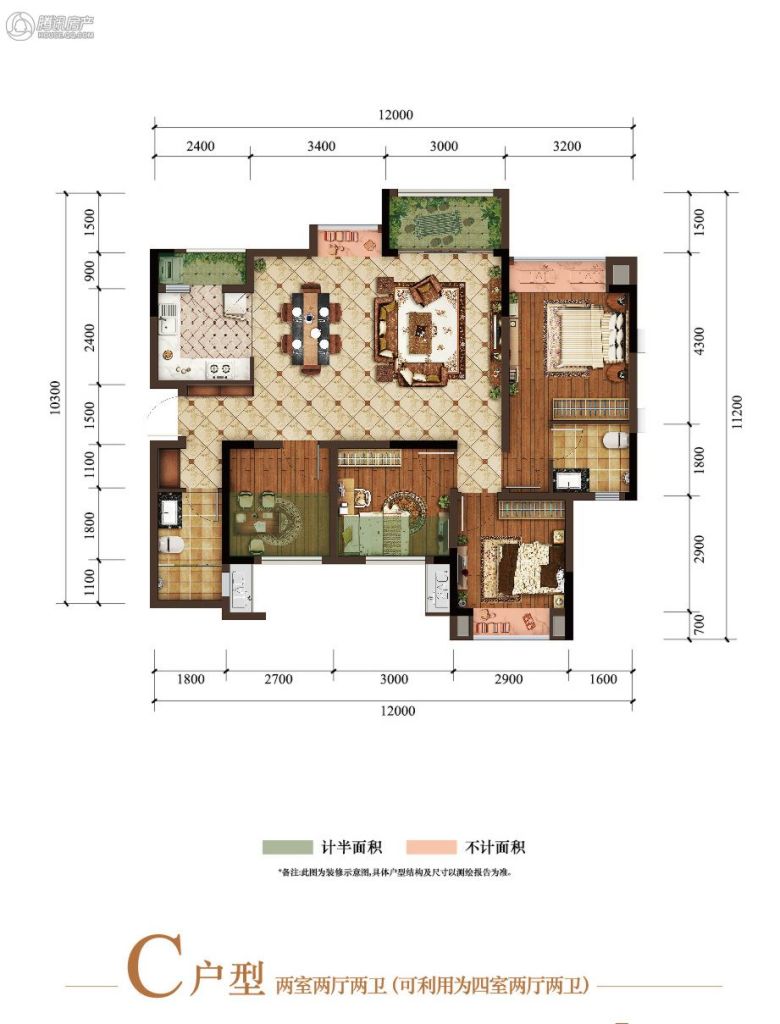 > 富力湾户型图