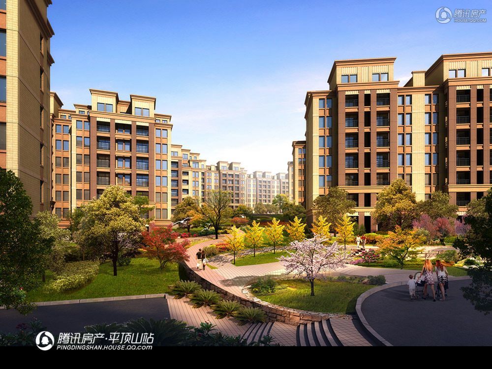 小区内景效果图