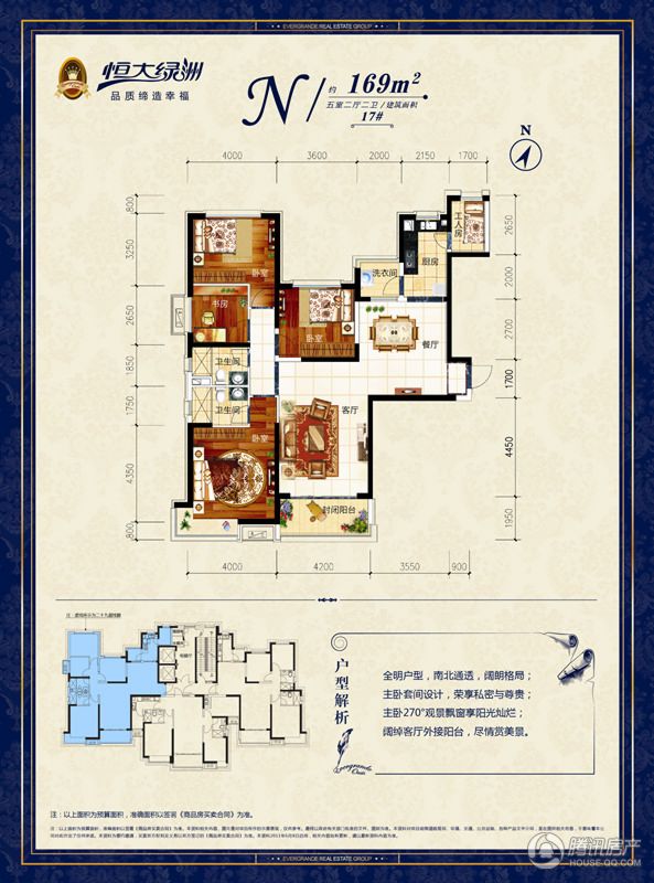 恒大绿洲户型图