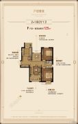 恒盛金陵湾3室2厅1卫125平方米户型图