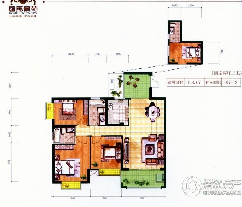 > 罗马景苑·逸景湾户型图