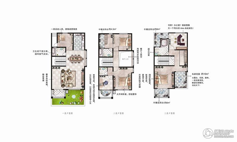 双拼户型图3#101室230平米