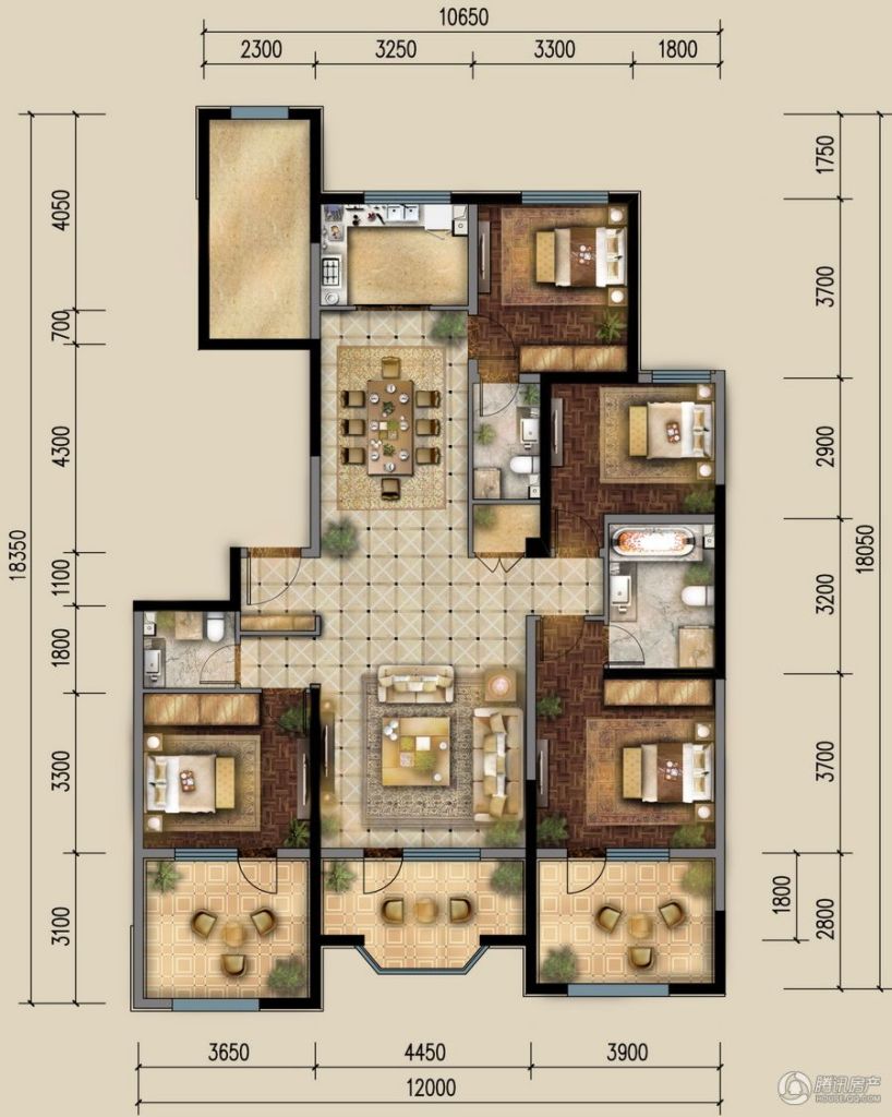 保利海德公园户型图