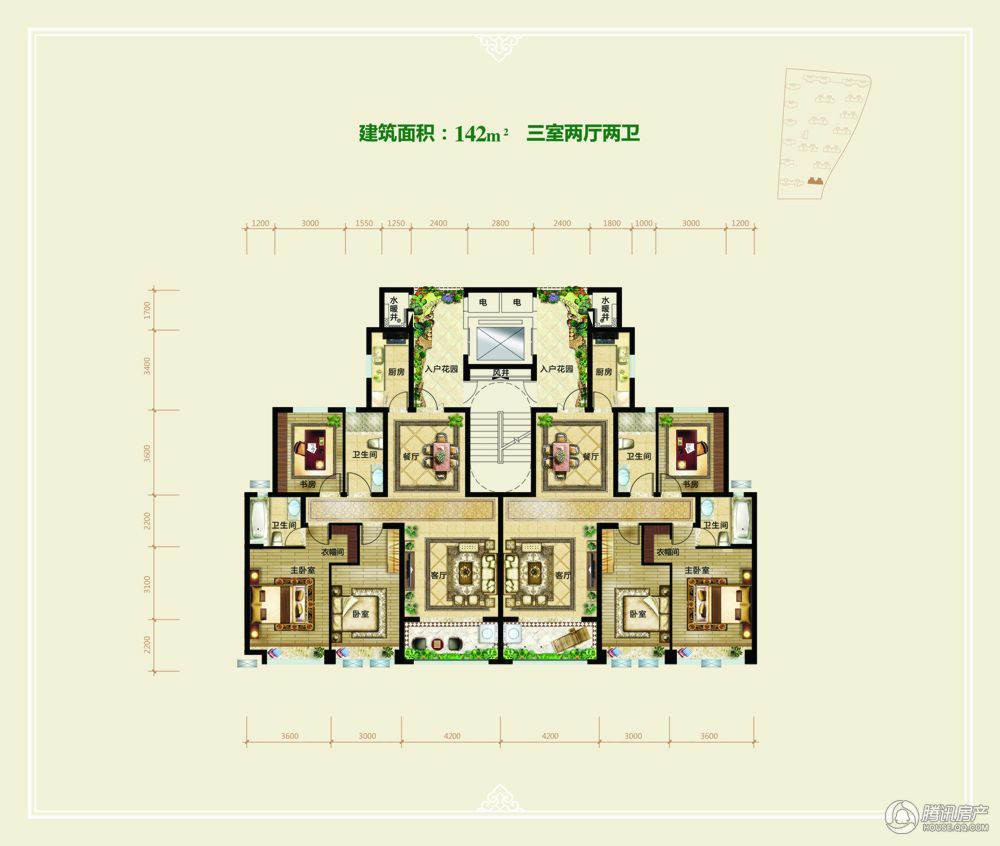 > 创业·齐悦花园三期户型图