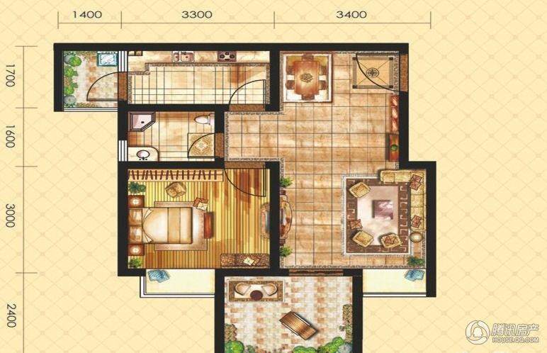 > 申烨太阳城二期户型图