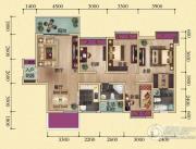 瀚城国际4室2厅2卫134平方米户型图