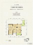 南城香山3室2厅2卫106平方米户型图