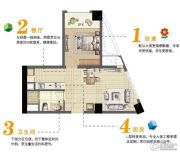 大华锦绣华城 高层1室1厅1卫71平方米户型图