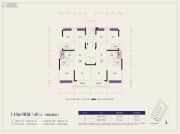 中海新城1号3室2厅2卫110平方米户型图