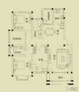 富田兴龙湾3室2厅2卫137平方米户型图
