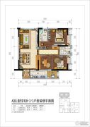 万千城江津国际商圈3室2厅2卫106平方米户型图