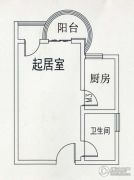 香庭海岸1室1厅1卫48平方米户型图