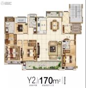 中南瑞马樾府4室2厅2卫170平方米户型图
