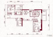 嘉兰轩2室2厅1卫83平方米户型图