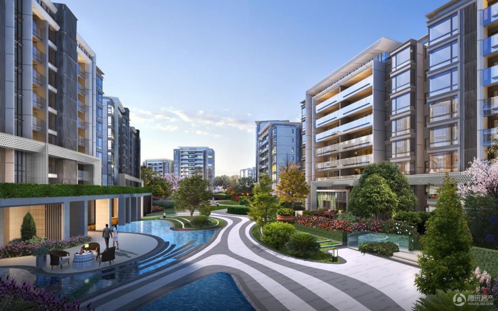 二期景观中轴效果图