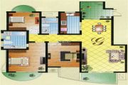 海泰尚城国际3室2厅2卫141平方米户型图