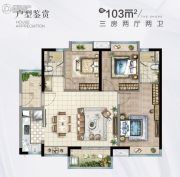 时代香海彼岸（南沙）3室2厅2卫0平方米户型图