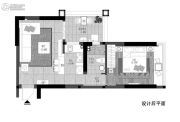 碧海蓝天花园1室1厅1卫57平方米户型图