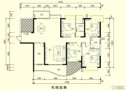 智弘银城绿洲3室2厅2卫170平方米户型图
