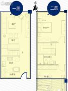 赛格时代广场2室2厅1卫60平方米户型图