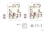 得一剑桥城5室3厅4卫319平方米户型图