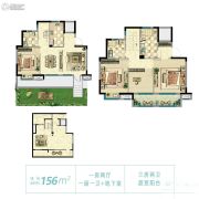 中庚・香海新时代4室2厅2卫156平方米户型图