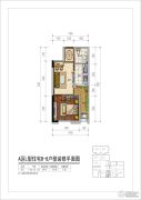万千城江津国际商圈1室1厅1卫44平方米户型图