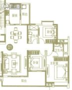 亚运城4室2厅2卫150平方米户型图