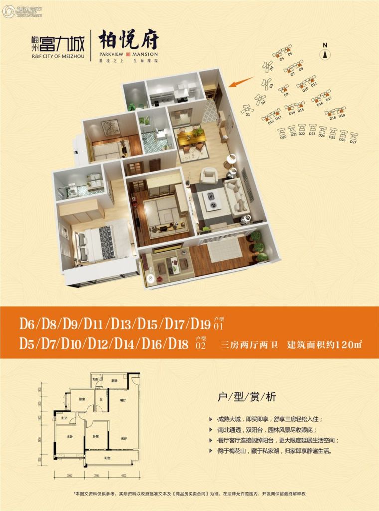 梅州富力城户型图