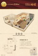 郁金香国际公寓1室0厅1卫25平方米户型图