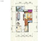金野美和家园1室1厅1卫53平方米户型图