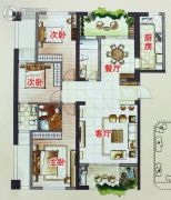 百宏香榭丽�Z3室2厅2卫0平方米户型图
