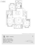 UniCity万科天空之城3室2厅2卫0平方米户型图