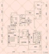 汇金中央广场3室2厅2卫130--133平方米户型图