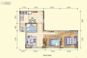 润莱8912室2厅1卫78平方米户型图