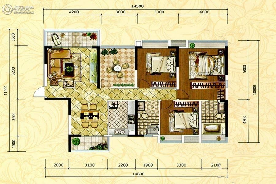 > 紫檀山户型图
