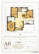 隆鑫传世家3室2厅2卫156平方米户型图