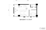 鑫科国际广场1室1厅1卫113平方米户型图