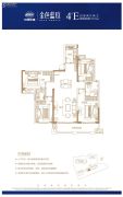 中国铁建・金色蓝庭4室2厅2卫151平方米户型图