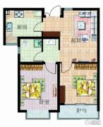 天颐郦城三期2室1厅1卫78平方米户型图
