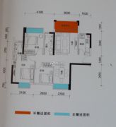 旭日海岸3室2厅2卫92平方米户型图